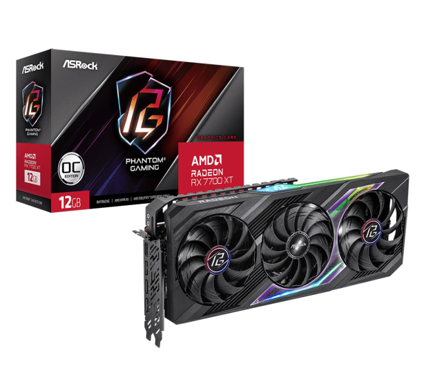 ASRock RX 7700 XT Phantom Gaming OC 12GB GDDR6 - 1220007 - zdjęcie
